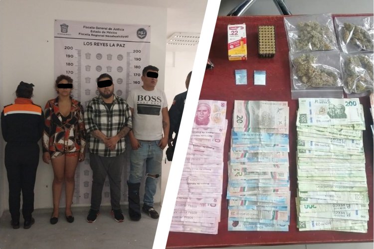 Caen tres en la México-Puebla con drogas y un arma