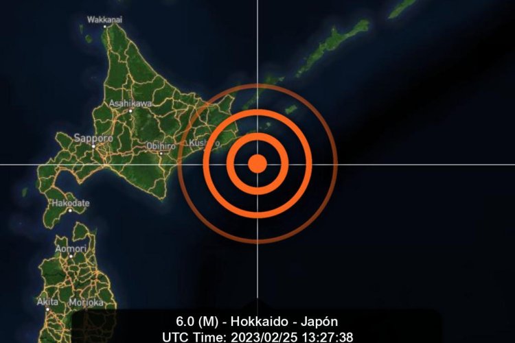 Temblor de magnitud 6.1 sacude Hokkaido, Japón