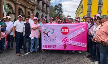 Miles de veracruzanos también se unieron a la marcha en defensa del INE