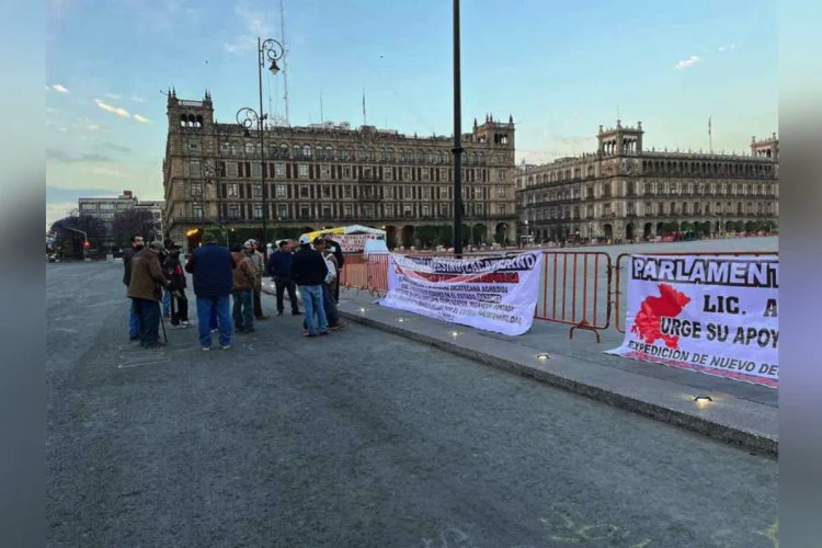 Organizaciones de Zacatecas protestan en CDMX por falta de agua