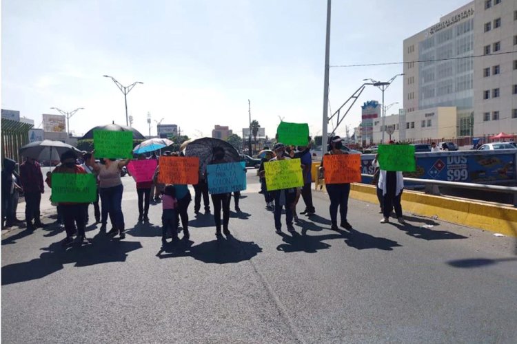 Amagan con bloqueo por falta de agua en la capital potosina