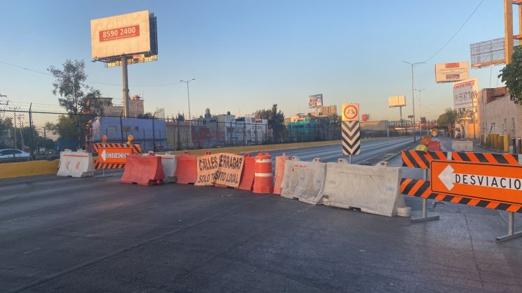 Caos vial al norte de la CDMX debido a obras