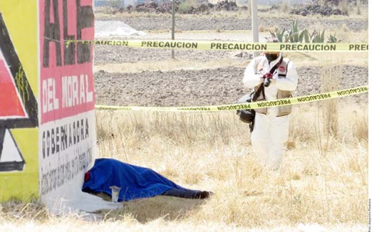 Hallan cuerpo de joven con balazo en la cabeza en Almoloya