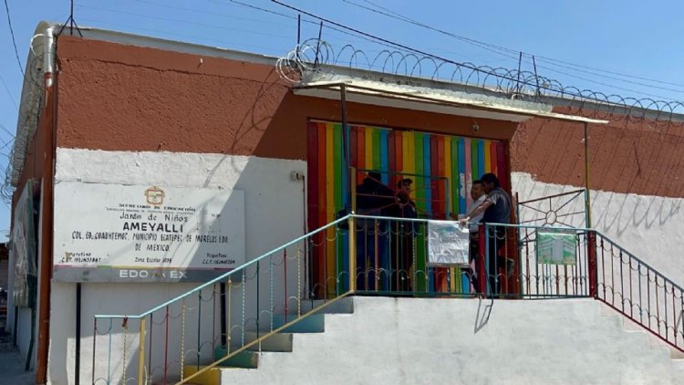 Colapsa techo en jardín de niños de Ecatepec