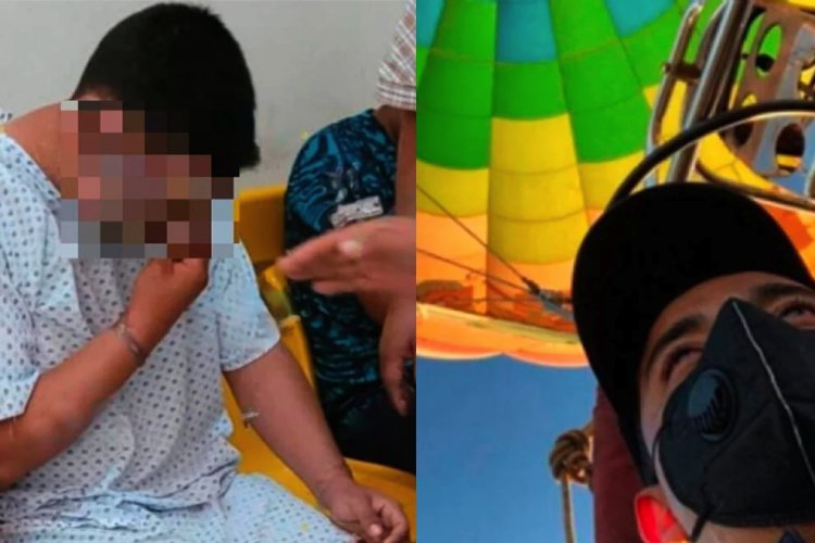 Piloto del globo incendiado en Teotihuacán es trasladado a la Fiscalía del Edomex