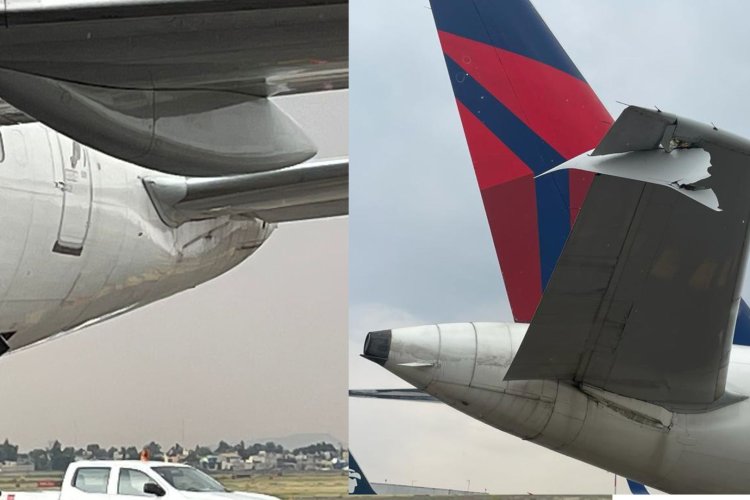 Chocan dos aviones en Aeropuerto de la CDMX