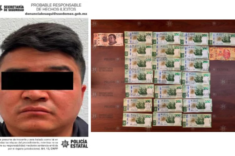 Detienen a extorsionador en Ixtlahuaca, Edomex