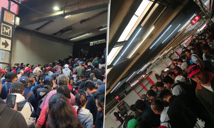 Caos en el metro de la CDMX; comenzó el servicio una hora más tarde