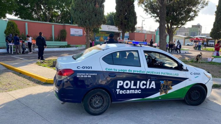 Vigila guardia civil el retorno a clases en Tecámac