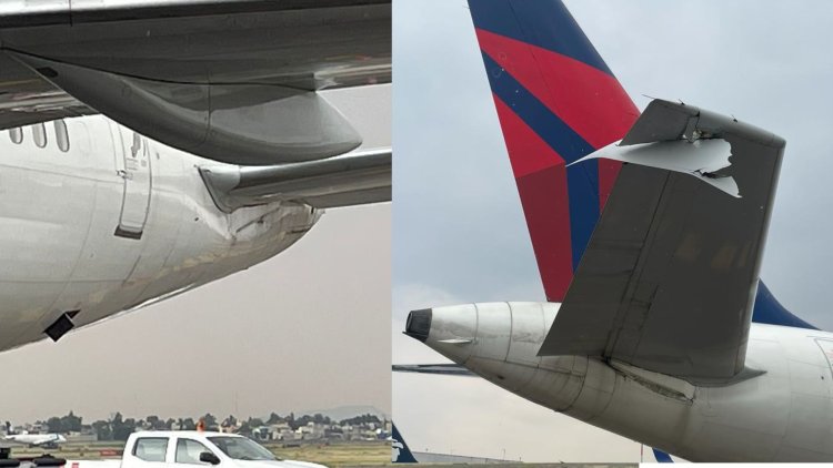 Chocan dos aviones en Aeropuerto de la CDMX