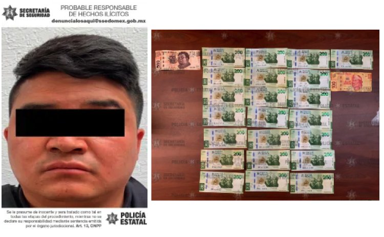 Detienen a extorsionador en Ixtlahuaca, Edomex