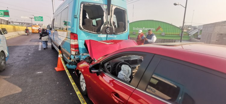 Fuerte accidente en la México-Puebla deja un muerto y varios heridos