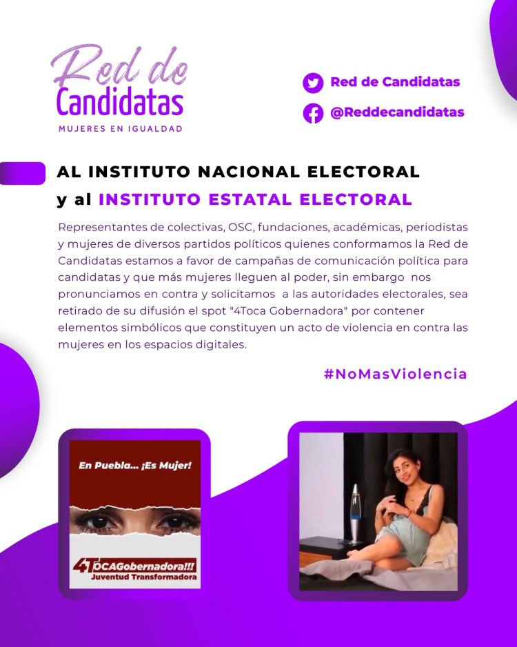 Red de Candidatas se pronuncia en contra de polémico video “hoy toca gobernadora”