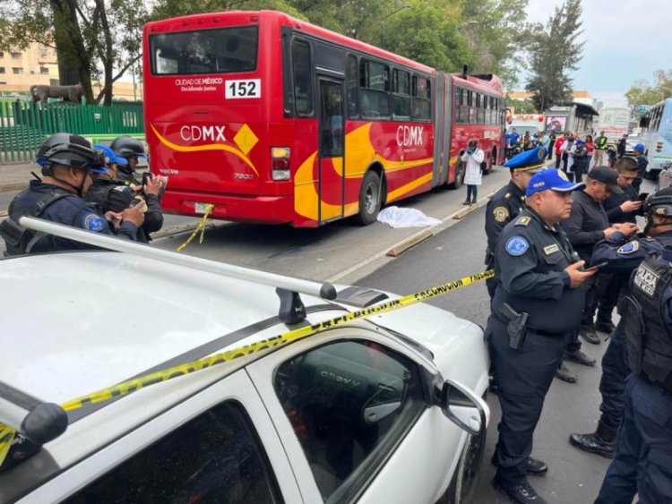 Muere mujer atropellada por Metrobús en la colonia Roma