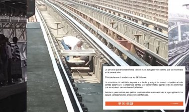 Muere empleado del Metro CDMX al caer en las vías en Línea B