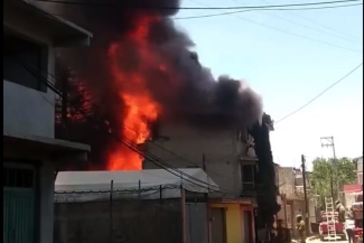 Registran dos incendios en Tultitlán, Edomex; mueren dos adultos mayores en uno de ellos