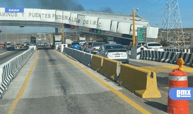 Caseta El Hongo se mantiene cerrada por accidente de tractocamión