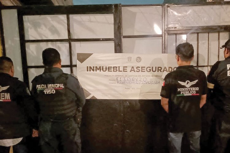 Aseguran inmueble donde desmantelaban vehículos robados en Chimalhuacán, Edomex