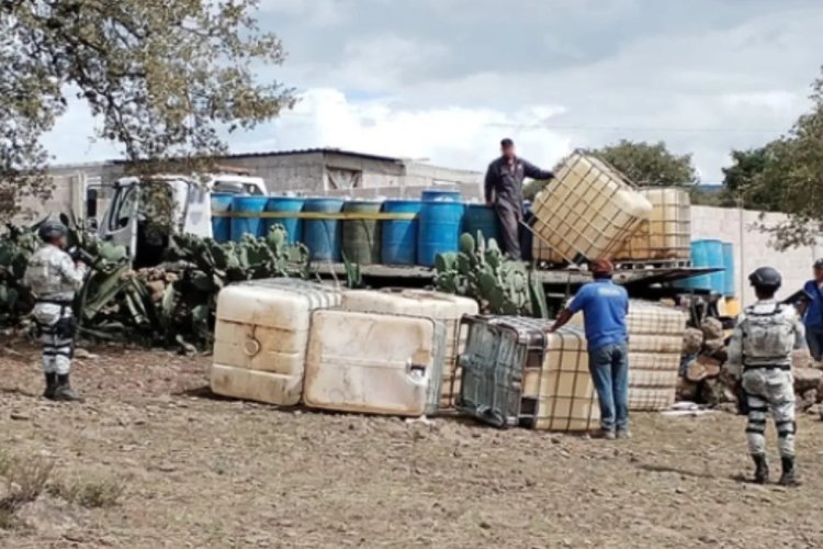 Huachicol en Hidalgo, autoridades aseguran predio