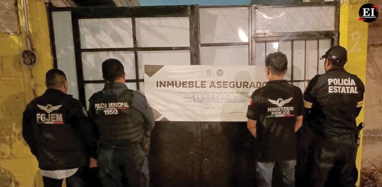 Aseguran inmueble donde desmantelaban vehículos robados en Chimalhuacán, Edomex