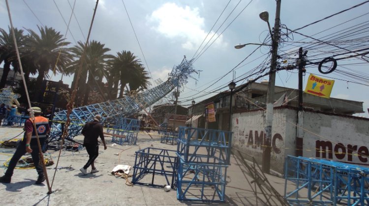 Pirotecnia cae sobre cables eléctricos y provoca apagón en Tláhuac, CDMX