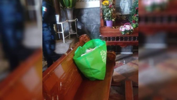 Abandonan a bebé dentro de una iglesia de Tlaxcala