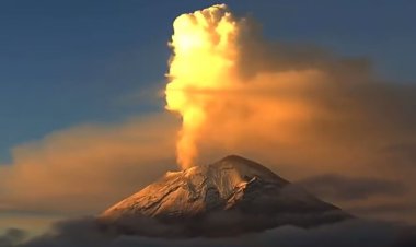 Volcán Popocatépetl ha registrado 33 emisiones en las ultimas 24 horas