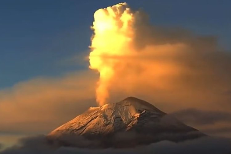 Volcán Popocatépetl ha registrado 33 emisiones en las ultimas 24 horas