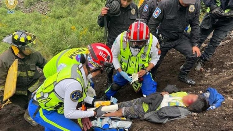 Niño de ocho años cae en cráter del volcán de Xitle, en la CDMX