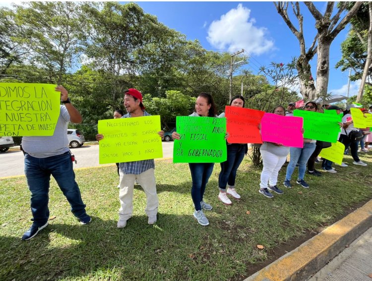 Habitantes de Alto Lucero exigen el pago por daños causados a empresa Mota Engil por construcción de autopista