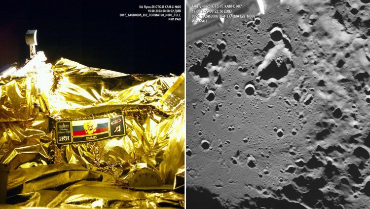 Sonda Luna-25 se estrella contra superficie lunar