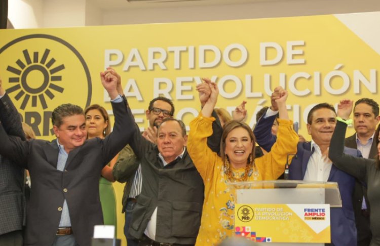 PRD da su respaldo a Xóchitl Gálvez para candidatura del Frente Amplio
