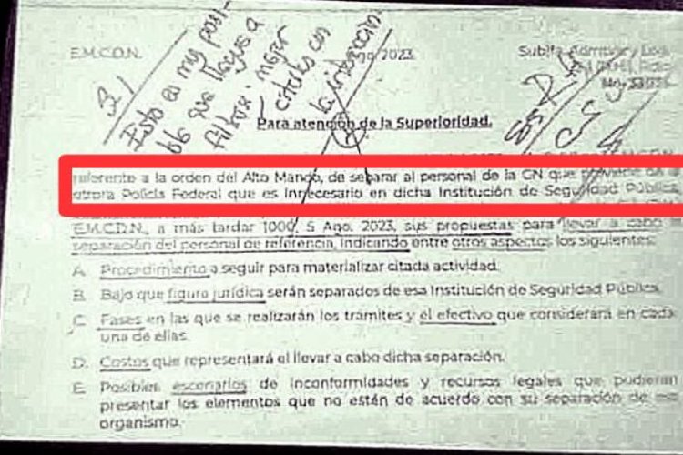 Preparan megadespido en la GN de elementos anteriormente pertenecientes a la PF