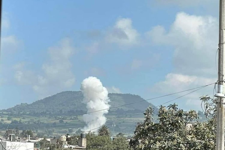 Fuerte explosión de polvorín en San Mateo Tecalco, Ozumba