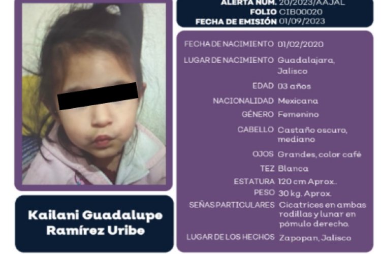 Niña de 3 años encontrada muerta dentro de una cubeta en Jalisco