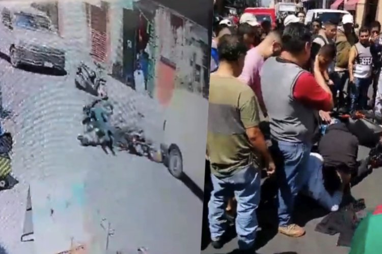 Video: Mujer policía logra detener a rateros interceptando motocicleta