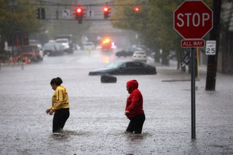 Inundaciones impactantes en la Ciudad de Nueva York