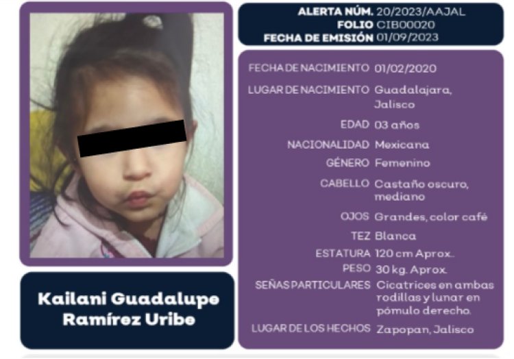 Niña de 3 años encontrada muerta dentro de una cubeta en Jalisco