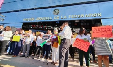 Trabajadores del Poder Judicial protestan en Guanajuato