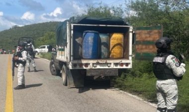 Guardia Nacional asegura camioneta que era usada para robo de combustible en Jalisco