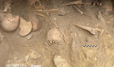 INAH explora tumba intacta por mas de mil 500 años en Puebla