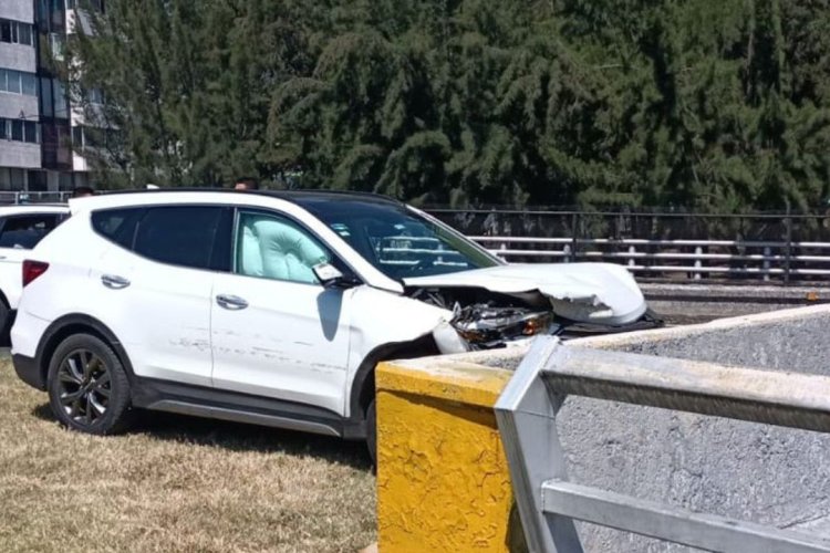 En presunto intento de robo balean a automovilista en el Viaducto, CDMX