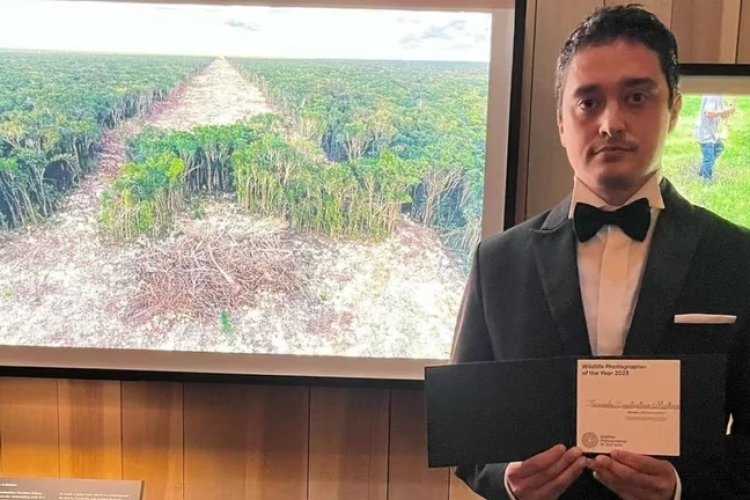 Mexicano gana certamen de fotografía donde muestra los estragos ocasionados por el Tren Maya