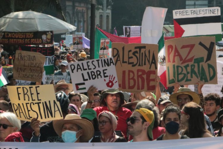 Mexicanos condenan genocidio de Israel contra Palestina