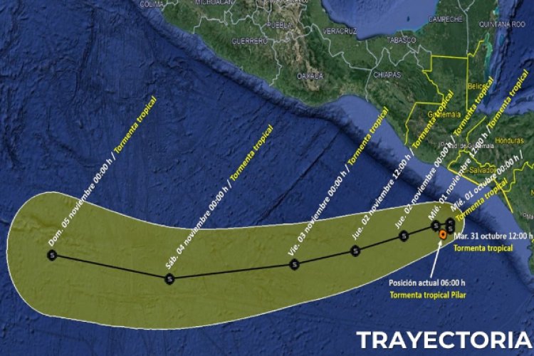 Conagua alerta a tomar medidas por la llegada de la tormenta ‘Pilar’