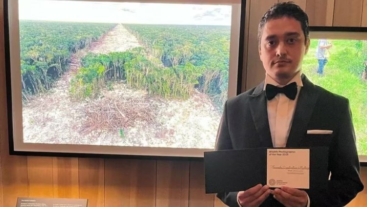 Mexicano gana certamen de fotografía donde muestra los estragos ocasionados por el Tren Maya