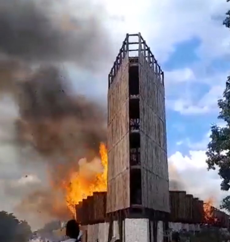 Se incendió mirador del Parque del Jaguar en Quintana Roo