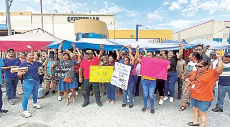 Huelga en maquiladora Caterpillar en Nuevo Laredo