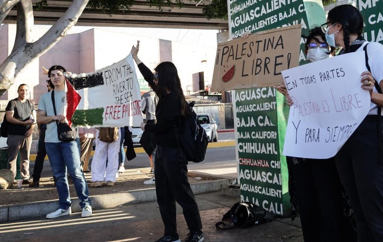 Movilización en CDMX en favor de Palestina