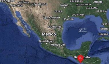 Reportan sismo de magnitud 5.6 en Ciudad Hidalgo, en Chiapas